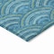Homeroots 9' X 12' Teal Blue Fern Green And Ivory Geometric Washable Indoor Outdoor Area Rug 615240 - alternate 8