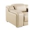 Homeroots 41" Beige Italian Leather Wall Hugger Recliner With USB 634543 - alternate 3