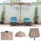 Villacera 9ft Half Umbrella, Beige 83-OUT5461 - alternate 4