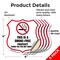 Signmission No Smoking Shield Sign This Is A Smoke F, 4 inch X 4 inch, Vinyl Decal, 5PK SHI-D-5PACK-4-401 - alternate 3