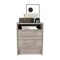 Homeroots 20" Gray Wood Two Drawer Nightstand 543662 - alternate 8