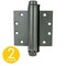 Trans Atlantic Co. 7 in. x 7 in. Single Acting Barrel Spring Square Corner Door Hinge with Fixed Pin - Pack of 2 DH-5500SA77-USP - alternate 1