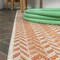 Jonathan Y Chevron Modern Concentric Squares Orange/Cream 5 ft. x 8 ft. Indoor/Outdoor Area Rug SMB206C-5 - alternate 5