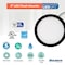 Bulbrite 5" Round 10.3-W 3000K LED Flush Mount Light, 850 Lumens, Black Finish 773601 - alternate 3