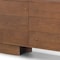Homeroots 76in Brown Solid Wood Three Drawer Sideboard Soft Close with Two Doors 611030 - alternate 3
