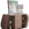 Homeroots Oak And Walnut Multi Tone Buffet With 3 Drawers 383918 - alternate 4