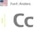 Aacc Self-Adhesive Vinyl Letter: c, Scale: 0.5 in. Color: Gray Font: Anders by, 8PK AACC-Anders-lc-Gray-I0.5x8 - alternate 1