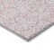 Homeroots 9' X 12' Pink And Ivory Damask Washable Indoor Outdoor Area Rug 595185 - alternate 6