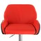 Elama 2 Piece Adjustable Faux Leather Bar Stool in Red and Black with Chrome Base ELM-716-RED-BLK - alternate 5