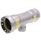 Viega MegaPressG tee P1 1.5 P2 1.5 FPT 0.75 carbon steel zinc-nickel coating 25441 - alternate 2