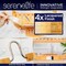 Serenelife Bamboo Hanging Shower Caddy with 3 Tiers, Anti-Slip Design, Bathroom Storage Organizer for Shampoo SLSHCD101 - alternate 3