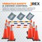 Jrex Safety Retractable Cone Bar Yellow/White, 53 in to 84 in Length, 20PK CBY-JR-53/84-20PK - alternate 2