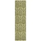 Homeroots 8' Runner Green Damask Washable Non Skid Indoor Outdoor Runner Rug 563881 - alternate 4