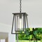 Vaxcel Blackwell Cage Frame 1 Light Black Outdoor Pendant Lantern Clear Glass T0609 - alternate 4