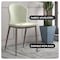 Leisuremod Mosaic Collection Modern Dining Chair in Light Grey, 4PK MC44LGR4 - alternate 3