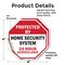 Signmission Protected By Home Security System 2, 4 inch X 4 inch, Vinyl Decal, 2PK OC-D-2PACK-4-3 - alternate 3