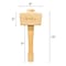 Big Horn 16 oz Beech Wood Carving Mallet 26016 - alternate 4