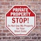 Signmission Private Property Stop! Do Not Use M, 6 inch X 6 inch, Plastic Sign, 2PK OC-P-2PACK-6-143 - alternate 5