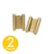 Trans Atlantic Co. 5 in. Bright Brass Double Acting Barrel Spring Square Corner Door Hinge with Fixed Pin - Pack of 2 DH-TAN5005-US3 - alternate 1