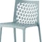 Homeroots Set of Two Baby Blue Heavy Duty Plastic Outdoor Stacking Dining Chairs, 2PK 565267 - alternate 4