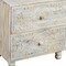 Homeroots 24" Natural And White Solid Wood Distressed Carved Scrollwork Two Drawer Nightstand 555405 - alternate 7