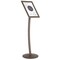 M&T Displays Pedestal Sign Holder Restaurant Menu Board Floor Standing 11 x 17 Earth Color UCUMB30517X2000 - alternate 2