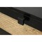 Homeroots 56" Black And Natural Solid Wood And Rattan Six Drawer Double Dresser 564522 - alternate 5