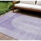 Homeroots 9' X 12' Lavender And Purple Geometric Washable Indoor Outdoor Area Rug 582726 - alternate 1