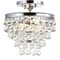 Jonathan Y Toronto 13 in. Metal/Crystal LED Flush Mount, Chrome JYL9029B - alternate 1