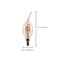 Satco 5.5 Watt CA11 LED 2000K CCT Candelabra Base Clear Glass Amber Coil Filament Dimmable 120 Volt S14221 - alternate 4