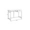 Homeroots 42" White and Silver Computer Desk 333418 - alternate 3