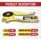Mytee Products Ratchet Straps 2 inx50 ft w/Double J Hooks 10,000 lbs. BS, Tie Down Strap, 10PK RS250WHx10 - alternate 5