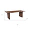 Homeroots 96" Brown Solid Wood Double Pedestal Base Dining Table 635861 - alternate 3