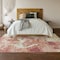 Homeroots 10' X 14' Pink And Ivory Abstract Washable Indoor Outdoor Area Rug 643606 - alternate 3