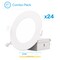 Infibrite 4 In 2700K Soft White 9W 750LM Thin LED Ceiling Light Kit, Dimmable, Wet Rated, 24PK IB-001-2-9W-WH-24PK - alternate 1