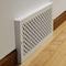 Sierra Grates 6 in. H X 14 in. W Powder Coat Steel, White Base Board Register BB-LAT-614-WHT - alternate 2