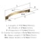Amerock Sheffield 6-5/16 inch (160mm) Center-to-Center Champagne Bronze Cabinet Pull, 10PK 10VMP37043CZ - alternate 3