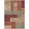 Homeroots 5' X 8' Brown And Terra Cotta Geometric Washable Indoor Outdoor Area Rug 612437 - alternate 2