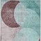 Homeroots 3' X 5' Teal Blue Brown And Beige Geometric Washable Indoor Outdoor Area Rug 604953 - alternate 6