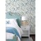 Chesapeake Pinnate Blue Leaves Wallpaper 3124-13908 - alternate 3