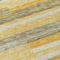 Homeroots 8' Gold Wheat And Ivory Round Striped Washable Indoor Outdoor Area Rug 613280 - alternate 5