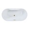 Kingston Brass 63" Acrylic Oval Double Ended Freestanding Tub with Drain, Glossy White/Brushed Brass VT7DE633023C427 - alternate 1
