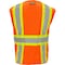 Ironwear Two-Tone Hi-Vis Safety Vest M Class 2 H Back, , Zipper 6 Pockets 1287-OZ-MD - alternate 2