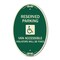 Signmission Reserved Parking Van Accessible Violators Wil, 12 In X 18 In Architectural, Heavy Gauge Aluminum A-OV-G-1218-23000 - alternate 1
