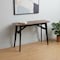 Homeroots 48" Espresso and Black Solid Wood Oval Console Table 668874 - alternate 5