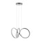 Jonathan Y Helix 24" 1-Light Contemporary Minimalist Aluminum Ribbon Integrated LED Pendant, Chrome/Silver JYL1702A - alternate 5