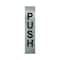 Brixwell Rectangular Push Indicator Polished Stainless Finish Push Polished Stainless PU4PS - alternate 1