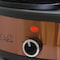 Megachef Round Triple 1.5 Qt Slow Cooker and Buffet Server in Copper and Black with 3 Cooking Pots MC-1103 - alternate 6