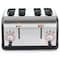 Megachef 4 Slice Wide Slot Toaster with Variable Browning in Black and Rose Gold MG-TS-3500B - alternate 4