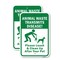 Signmission Animal Waste Transmits Disease Please Leash & Clea Aluminum, 18" x 24", A-1824-25304 A-1824-25304 - alternate 1